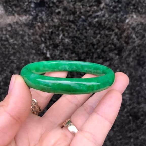 [HCM]VÒNG TAY NGỌC CẨM THẠCH BẢN LIỀN- TÙY CHỌN  NI TAY
