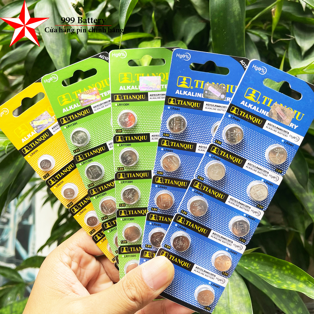 Vỉ 10 viên pin tianqiu lr44 , lr1130 , lr41 , ag13 , ag10 , ag3 giá siêu rẻ. pin đồ chơi, pin máy tính, pin đồng hồ giá rẻ