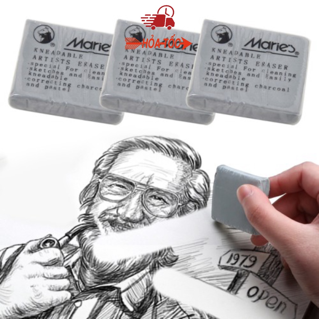 Tẩy Đất Sét Maries/Gôm Đất Sét Marie's/Kneaded eraser