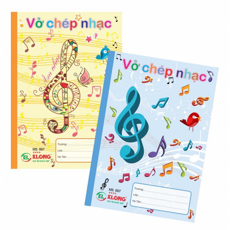 Combo 2 Vở chép nhạc KLONG 007