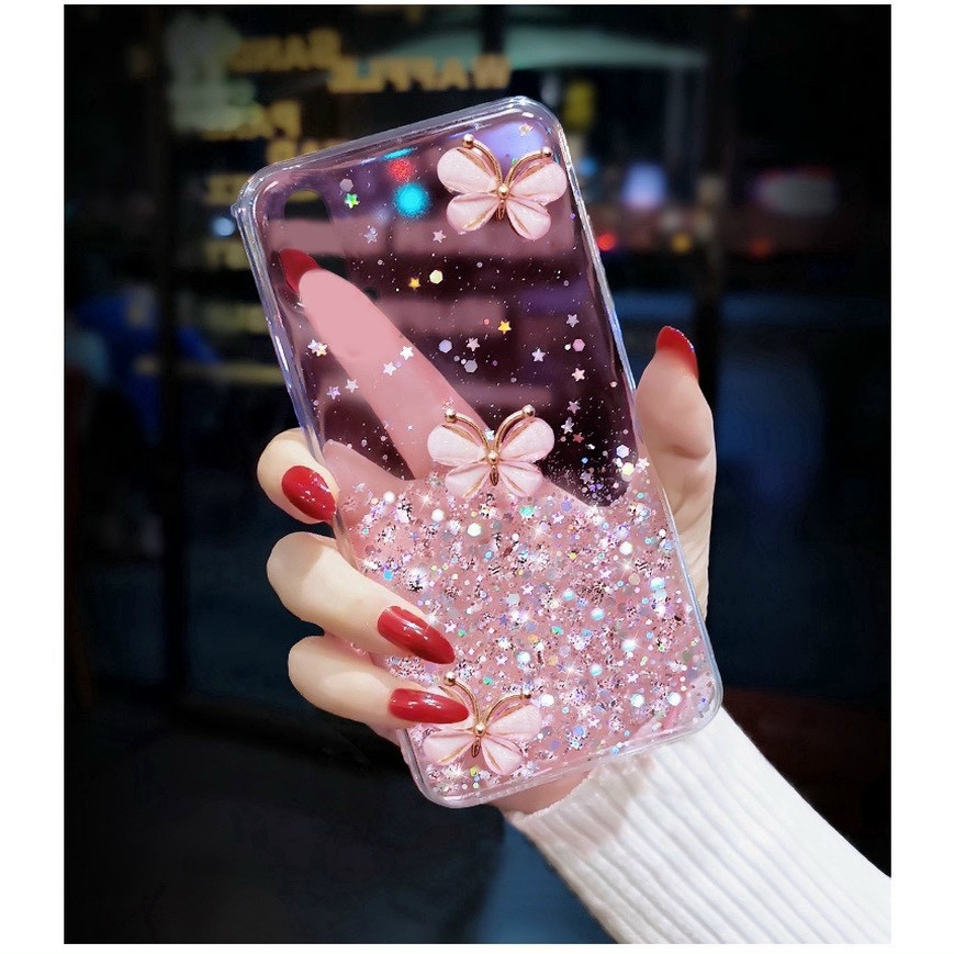 Ốp dẻo ép nhũ Bướm Mã Iphone: 6/6s, 6Plus, 7/8, 7Plus/8Plus, Xr, 11 Pro, 11 , 11 Pro Max