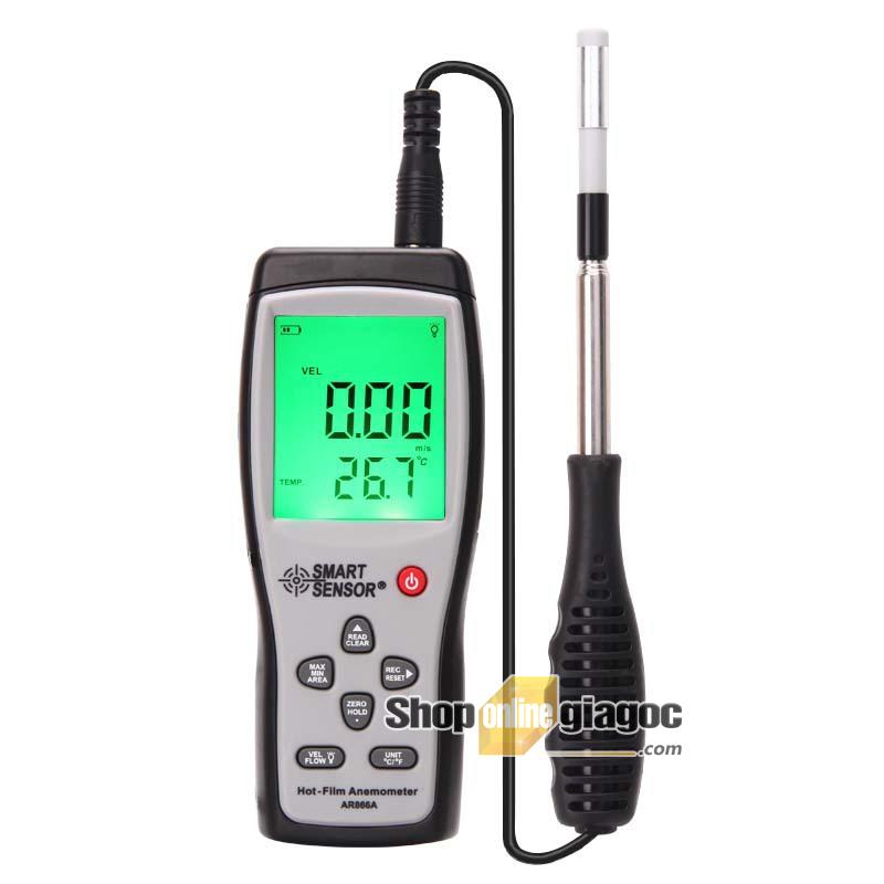[HCM]Máy đo tốc độ lưu lượng nhiệt độ gió Smart Sensor AR866A