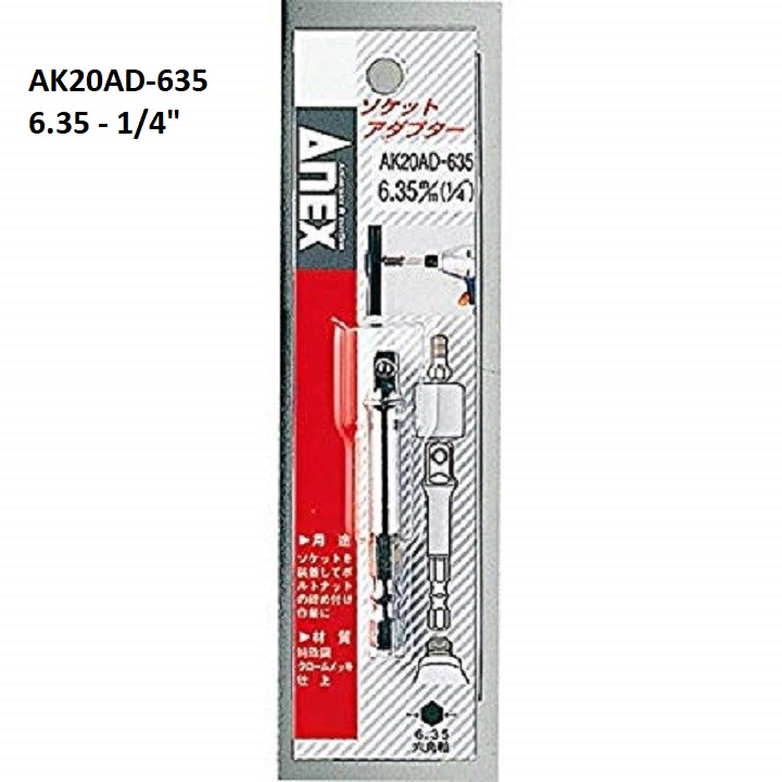 [HCM]Đầu vít chuyển đổi đuôi lục giác sang bu lông các loại 1/21/4 3/8  AK20AD Anex Nhật Bản-  đầu chuyển vít linh hoạt-  đầu chỉnh hướng bắn vít-- đầu chuyển hướng khoan bắn vít-đầu chuyển vít lục giác sang bu lông