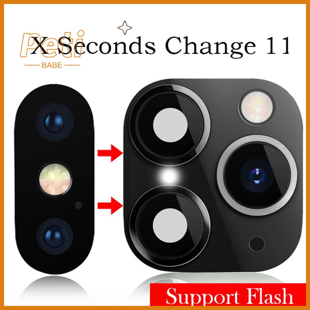 【Hàng sẵn sàng/COD】Phone Upgrade Screen Protector Mobile Glass Seconds Change Cover Case for iPhone XR X to iPhone 11 Pro Max Fake Camera Lens Sticker