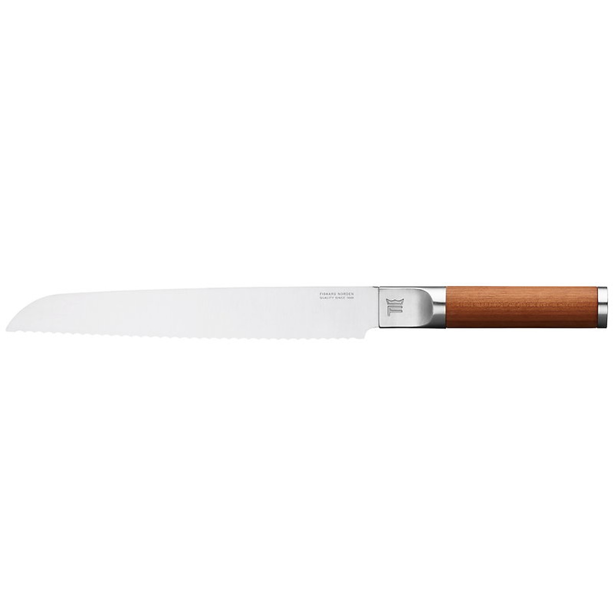 Dao thép cắt bánh mì norden 22cm cán gỗ bạch dương fiskars