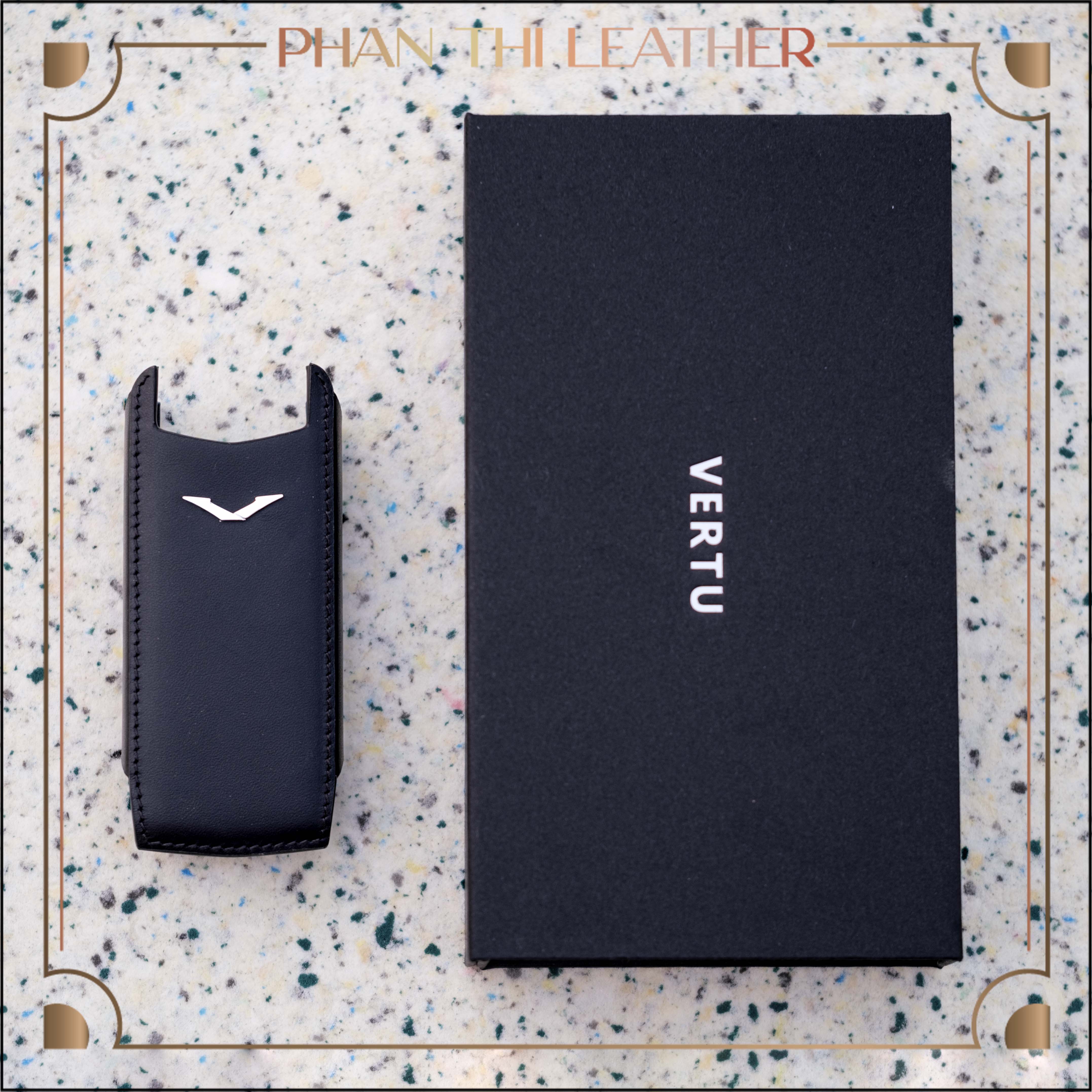 Bao Da Điện Thoại Vertu Constellation Da Bê