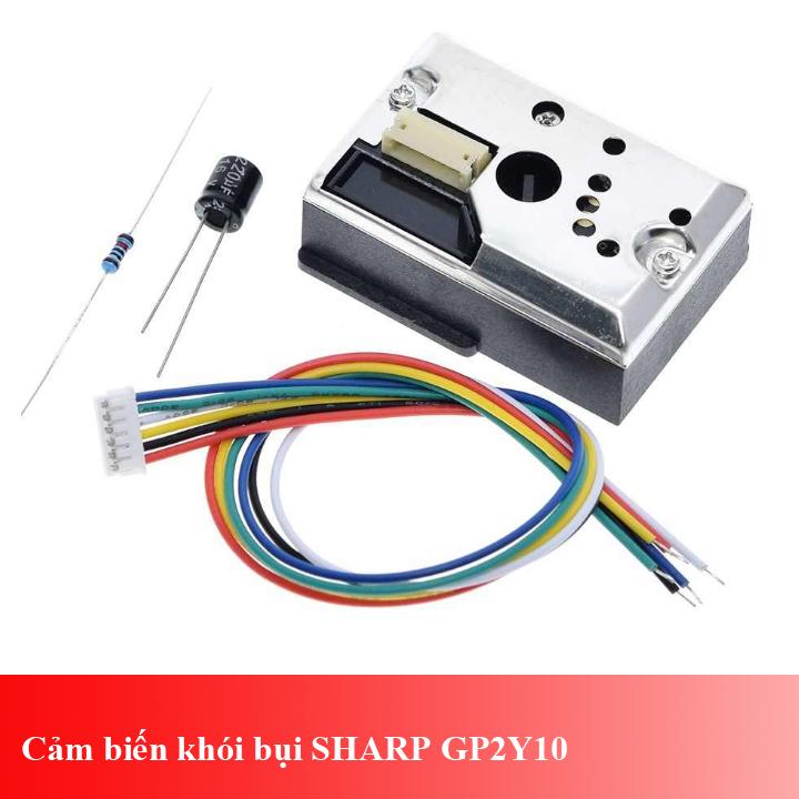 Cảm biến khói bụi Sharp GP2Y10 PM 2.5 dùng thay thế trong máy lọc không khí