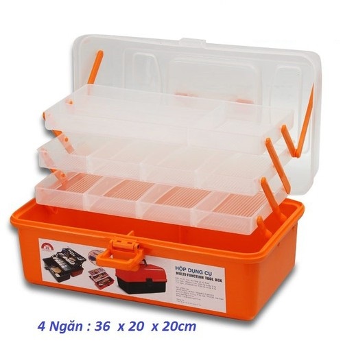 [HCM][SIÊU SALE] Hộp đựng phụ kiện câu cá 36x20x20cm - Hộp đựng dụng cụ câu cá 3 ngăn - hộp đựng đồ câu cá