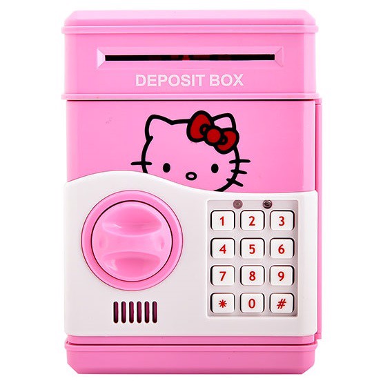 [GIÁ HỦY DIỆT] Két sắt đựng và bảo quản tiền tiết kiệm cho bé, thiết kế nhỏ gọn như két thật với màu sắc hài hòa, mật mã mở khóa, dùng pin, két sắt có chất liệu bằng nhựa ABS cao cấp, chống va đập