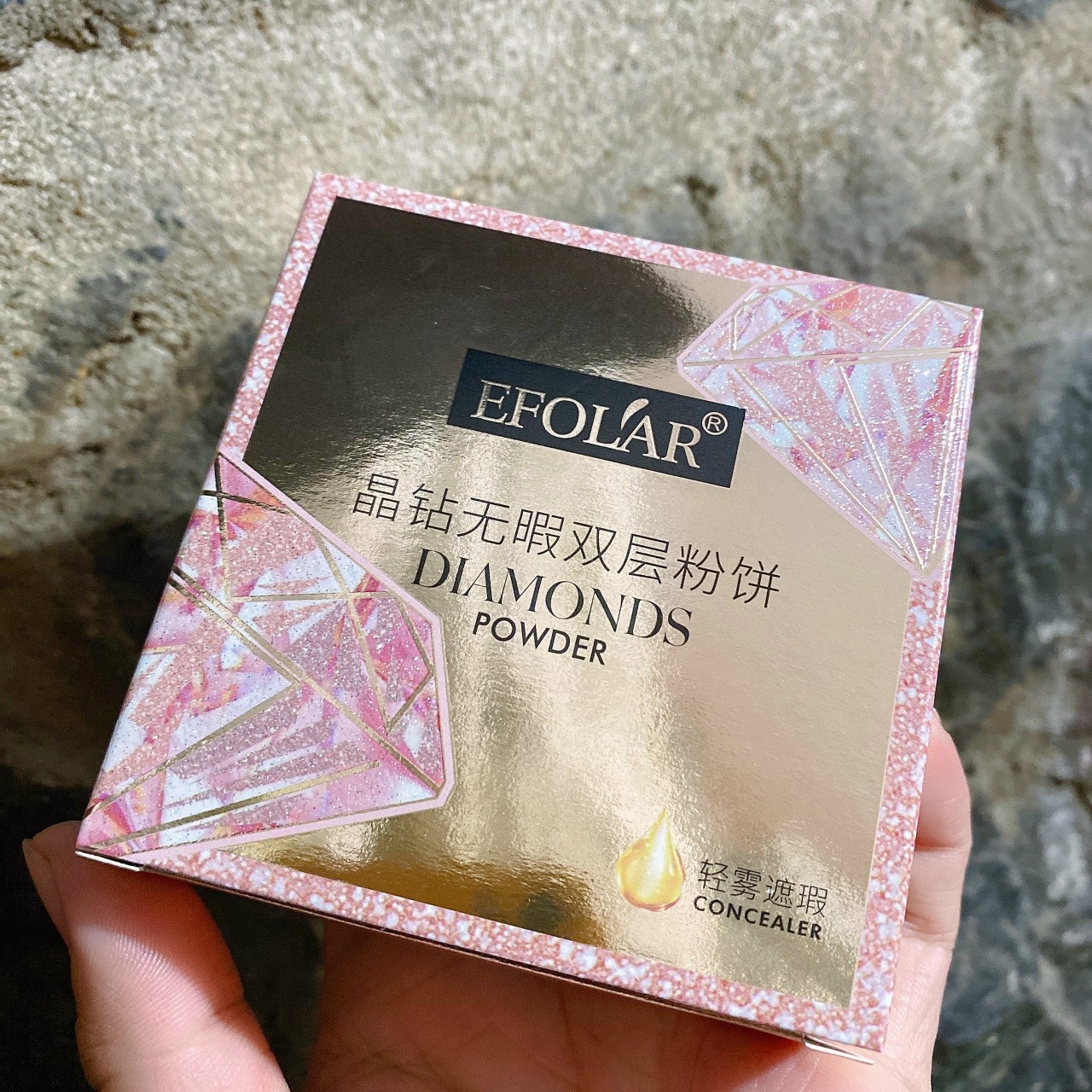 Phấn nền trang điểm 2 tầng Efolar Diamond