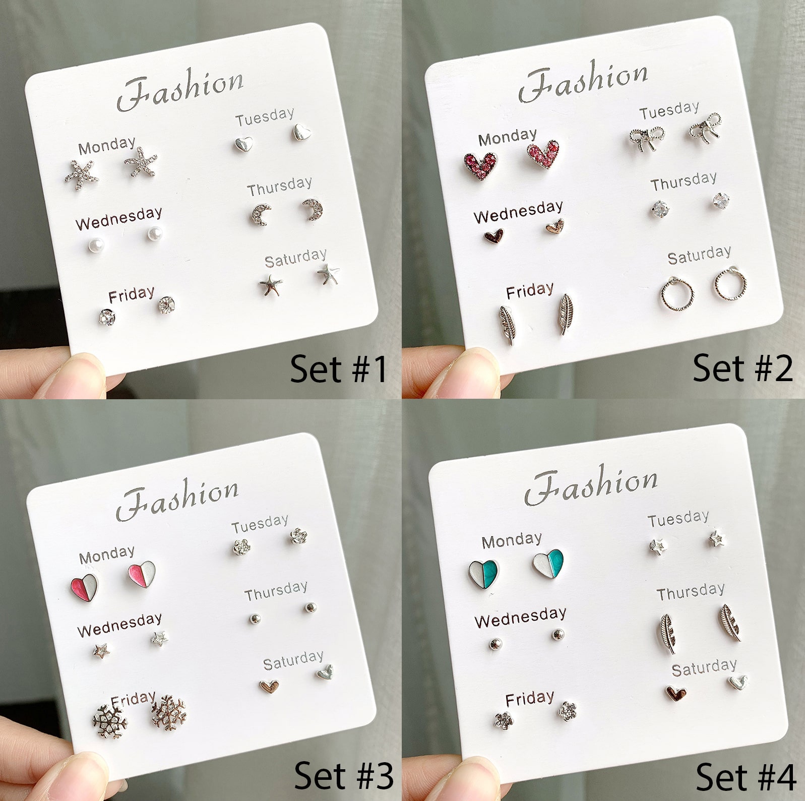 Set Khuyên Tai 6 Món - Khuyên Tai Nữ Hot Nhất B2311 Bảo Ngọc Jewelry 1