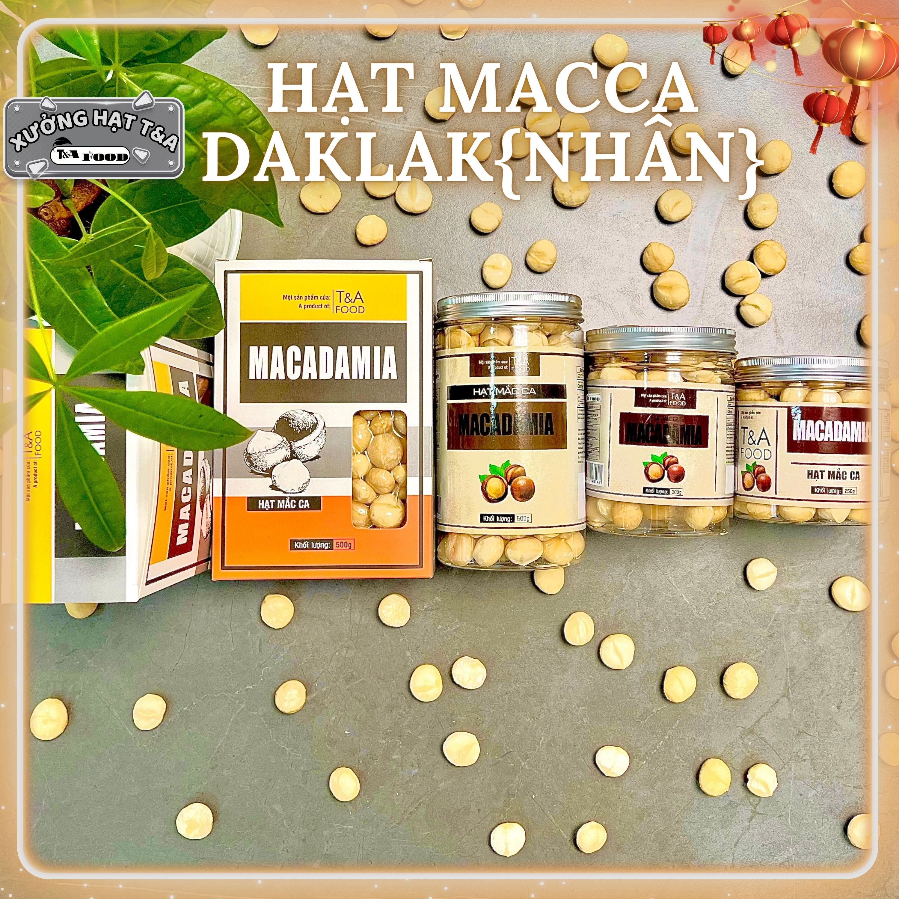 Hạt macca nhân 500gr cao cấp hạt macca loại 1 giòn thơm tự nhiên chế độ ăn thô - chợ hạt t&a