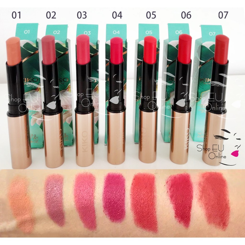 Son lì Kiko - Unexpected Paradise Long Lasting Lip Stylo - lâu trôi 12 giờ.