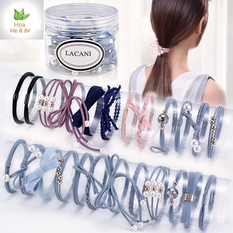 Combo 1 hộp 12 dây buộc tóc Set 12 dây buộc tóc Combo 12 dây buộc tóc dễ thương Combo 12 dây buộc tóc cute Set 12 dây buộc tóc cute