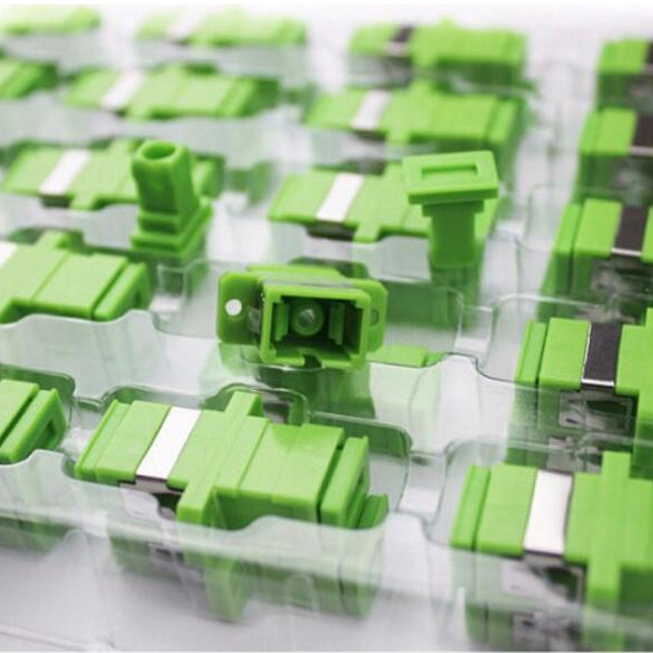 100 adapter khớp nối đầu sợi quang coupler sc-sc apc đơn