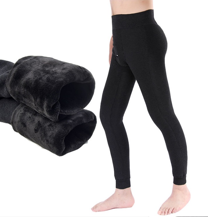Quần Lông Giữ Nhiệt Nam, Quần Legging giữ nhiệt nam, vải nỉ lót lông dày, siêu ấm áp, đại hàn, mặc dưới quần tây quần Jeans tuyệt vời, co giãn tốt phù hợp từ 50-75KG