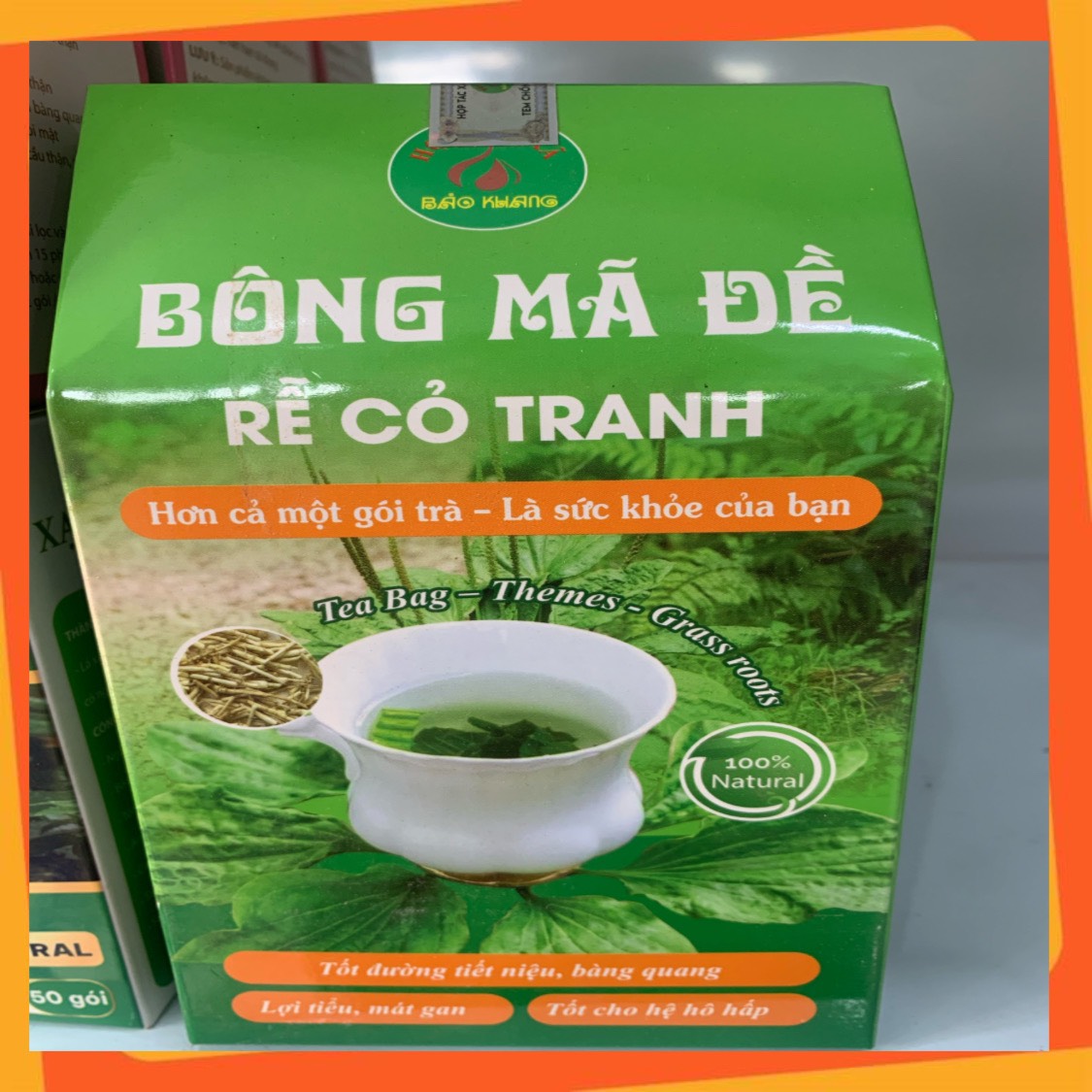 Trà túi lọc bông mã đề - rễ cỏ tranh tặng kèm 2 gói trà túi lọc đẹp da