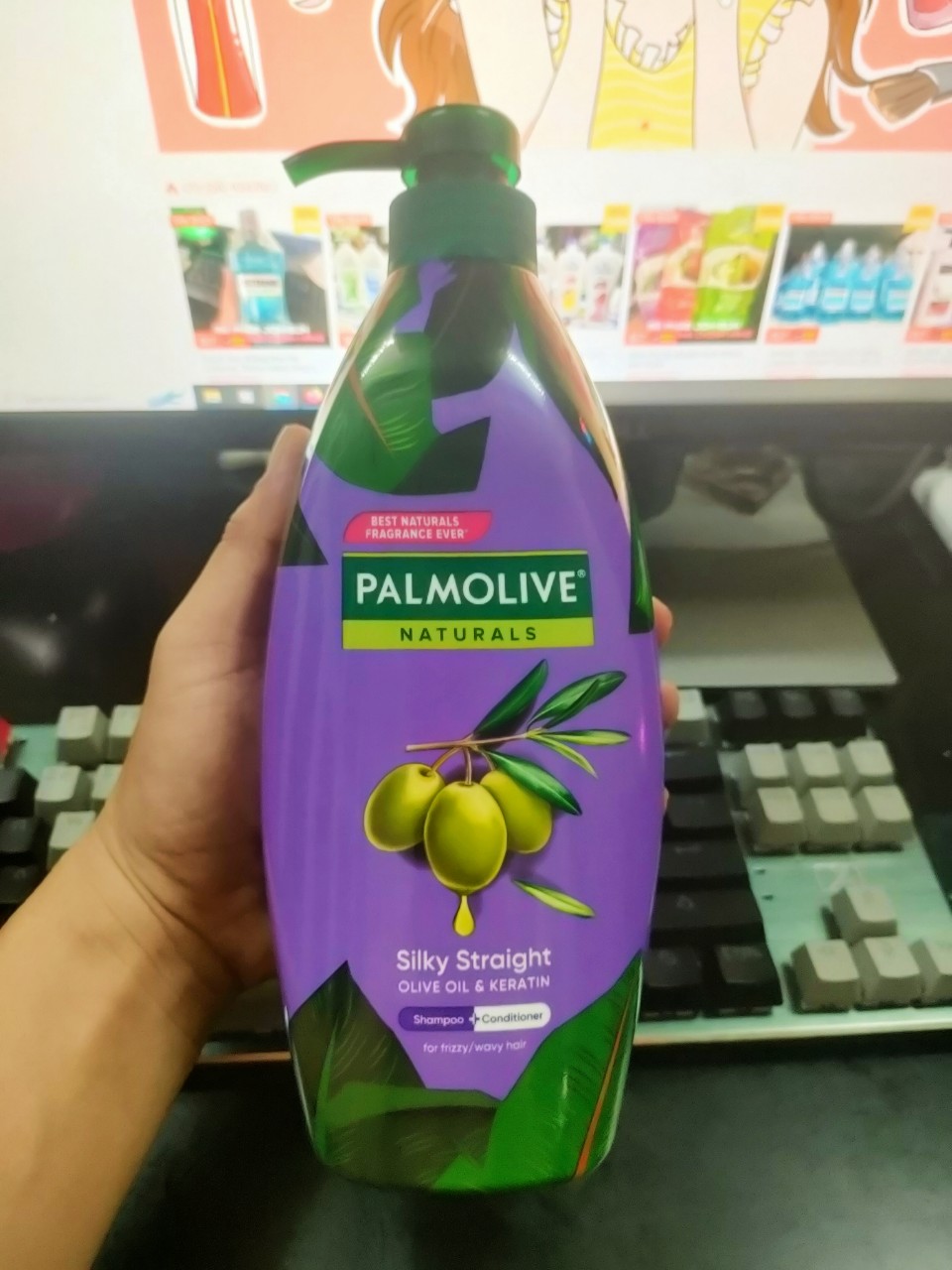 Dầu gội Palmolive Thái lan Keratin 600ml (chai màu tím)