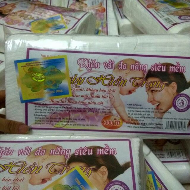 Khăn vải khô đa năng siêu mềm Hiền Trang cho bé trai, bé gái
