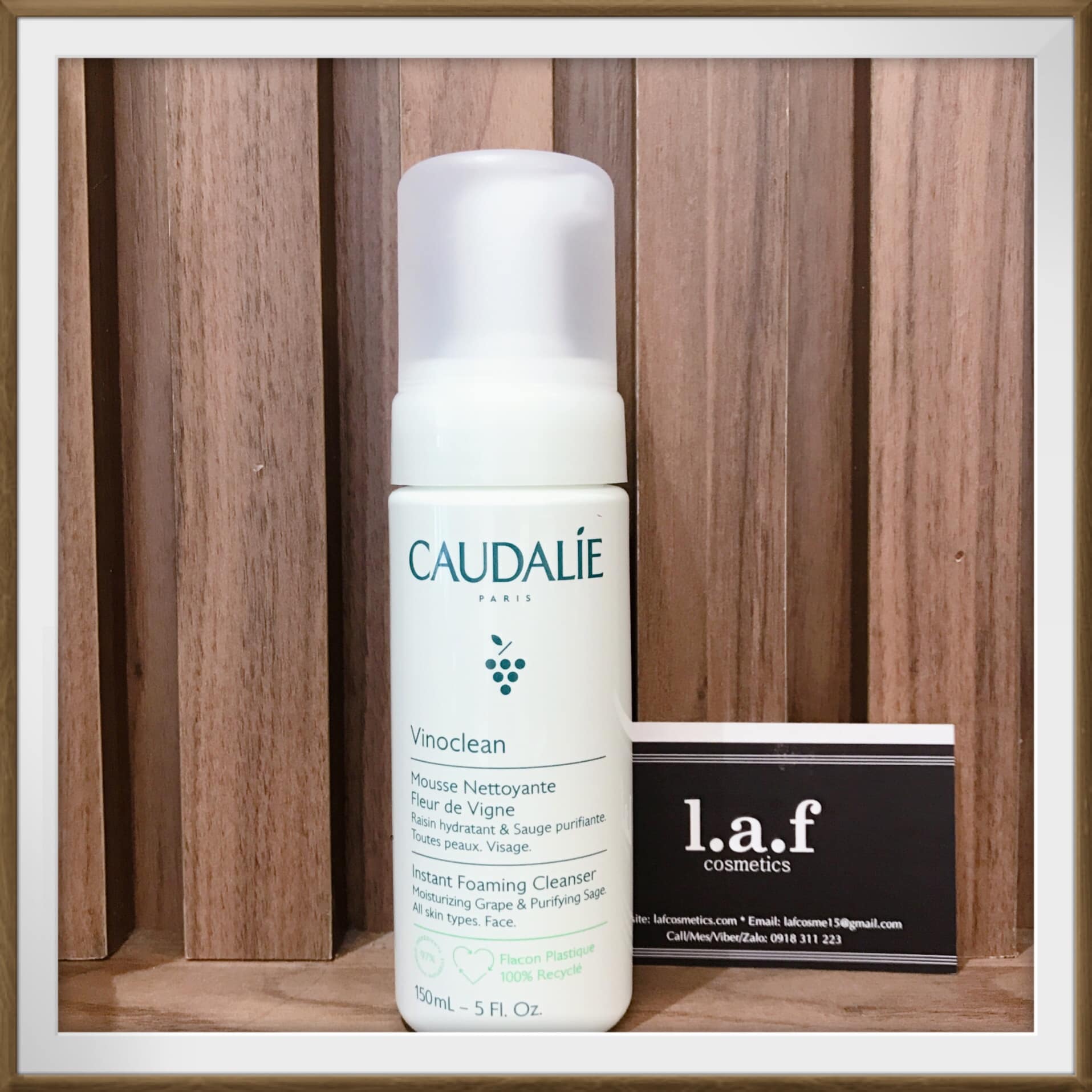 Sữa rửa mặt tạo bọt caudalie mousse nettoyante fleur de vigne 150ml nội địa pháp lafbeauty
