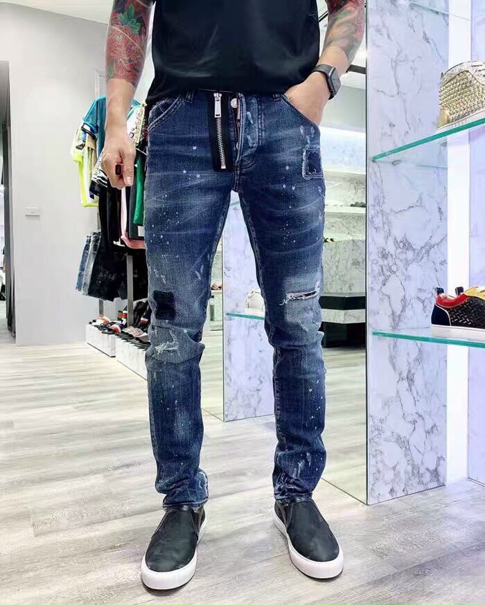 [HCM]Quần Jean Nam Quần Bò Nam Phong Cách Trẻ Trung Năng Động Mẫu Hot Nhất Tặng Kèm 1 Sịp Nam (Giá 42k) LANDMART Màu Xanh Đậm Kiểu Rách Ống Suôn KD23 (LƯU Ý muốn mua sịp riêng Chọn Size 42)