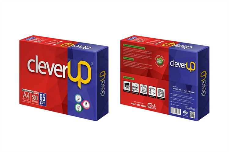 5 ream giấy in clever up a4 65gsm