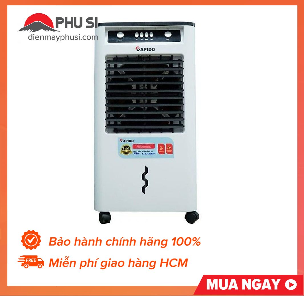 [MIỄN PHÍ CÔNG LẮP ĐẶT] - Quạt điều hòa không khí Rapido TURBO-3000M