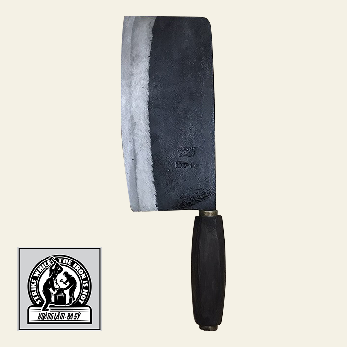 Dao phở, dao chặt THÉP bản Nhỏ nhíp xe (dao pha, dao chặt vịt, dao chặt xương) NHÍP 100% - HL14 Dao nhà bếp Hoàng Lâm - Đa Sỹ