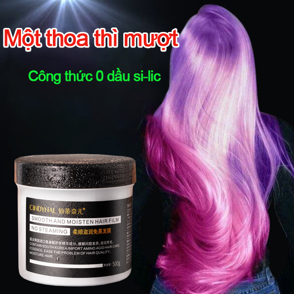 Mặt nạ phục hồi tóc đa tác dụng Mặt nạ tóc không cần hơi nuôi dưỡng và mịn màng  Mặt nạ tóc axit amin tơ tằm  [500g]Phục hồi tóc nhuộm và uốn tóc hư tổn  Dưỡng ẩm cho tóc  Làm phẳng lì tóc