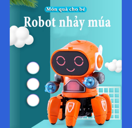 ROBOT Đồ Chơi Nhảy Múa Theo Nhạc Siêu Dễ Thương Cho Bé - Món Quà Tặng Cho Bé