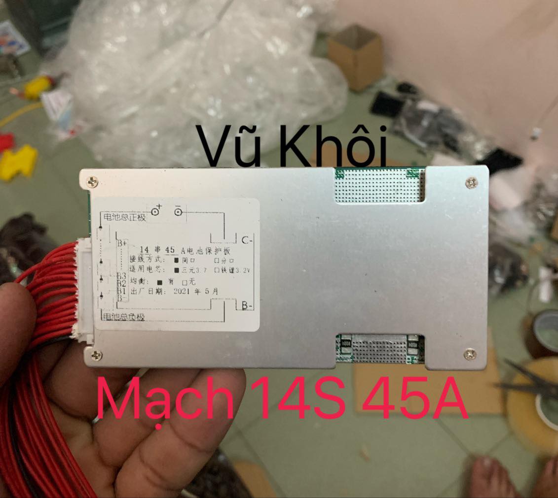 Bảng mạch bảo vệ pin lithium bms / pcb / pcm 14s 45a chất lượng cao