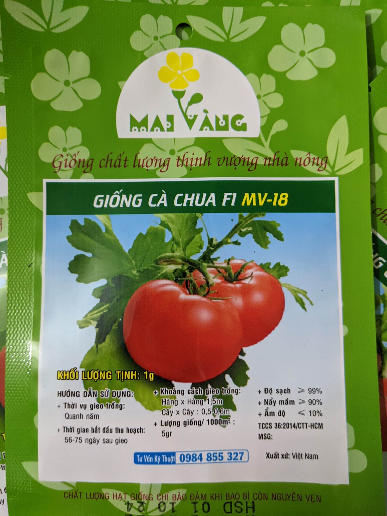Hạt giống cà chua f1 1g