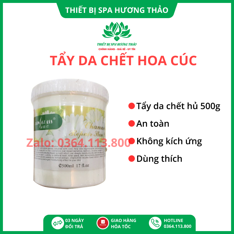 Tẩy da chết hoa cúc chuyên dùng cho spa cao cấp
