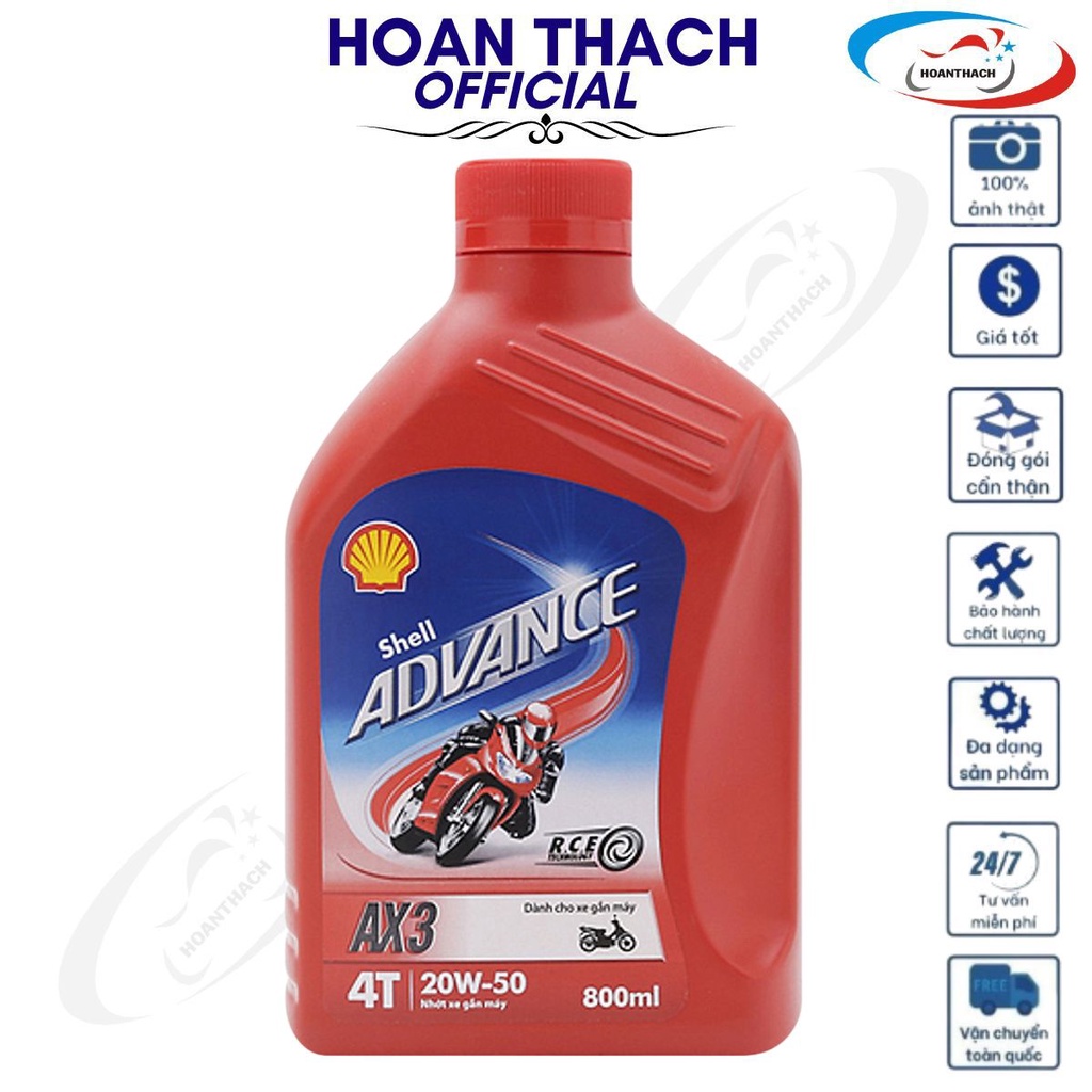 Nhớt xe số shell advance ax3 20w50 800ml