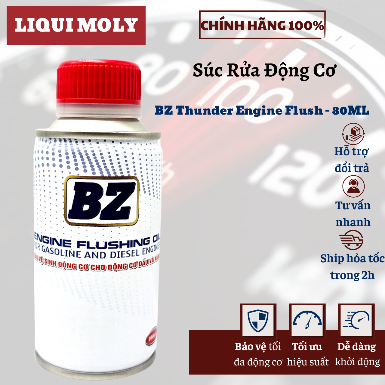 Súc rửa động cơ bz engine flush 100ml