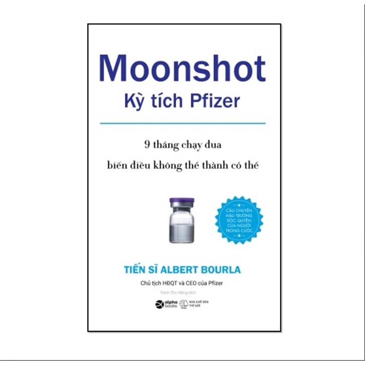 Sách - Moonshot: Kỳ tích Pfizer 159k - AlphaBooks