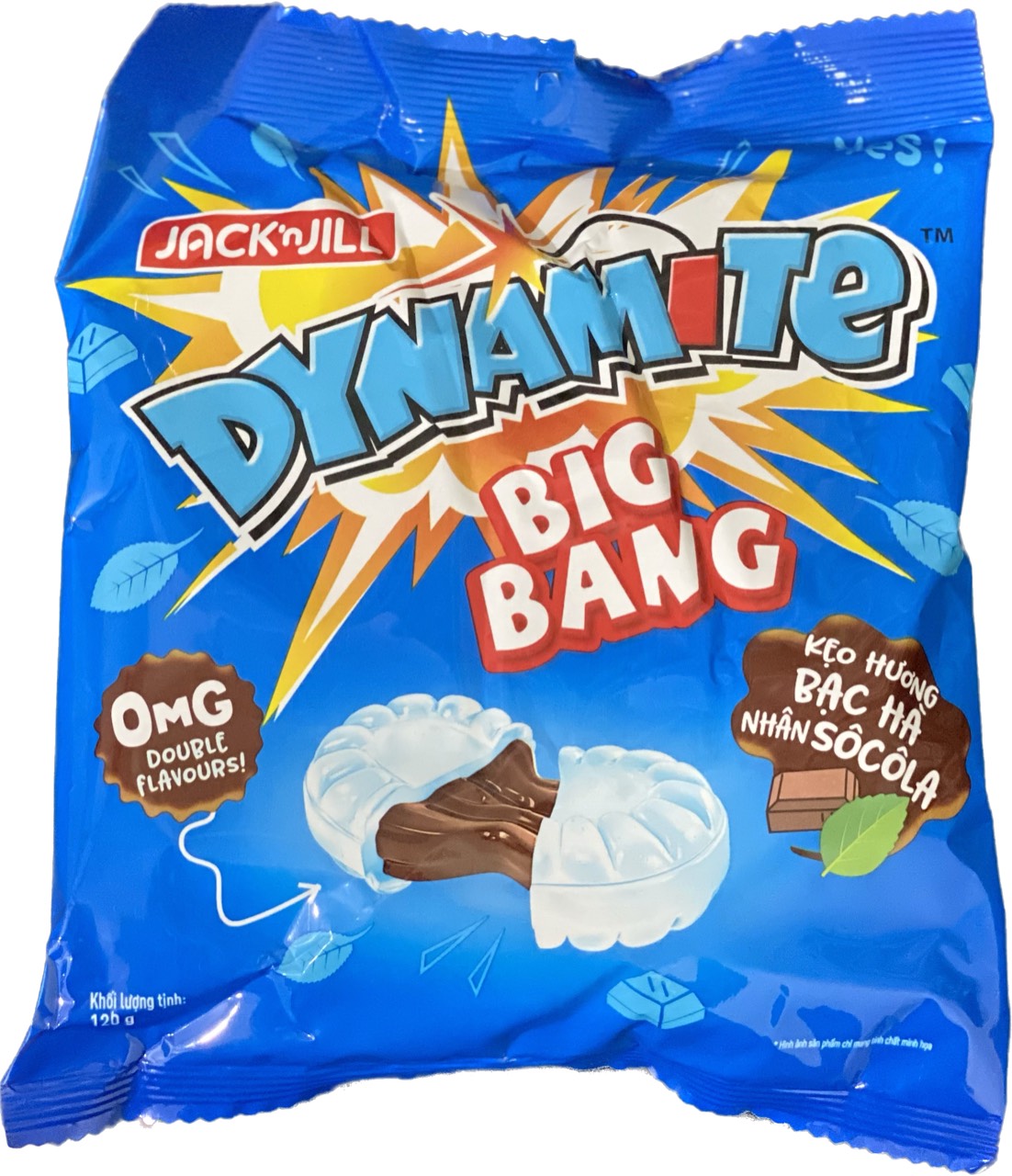 Kẹo The Nhân Dynamite BigBang Hương Bạc Hà Nhân Socola (Gói 120g)