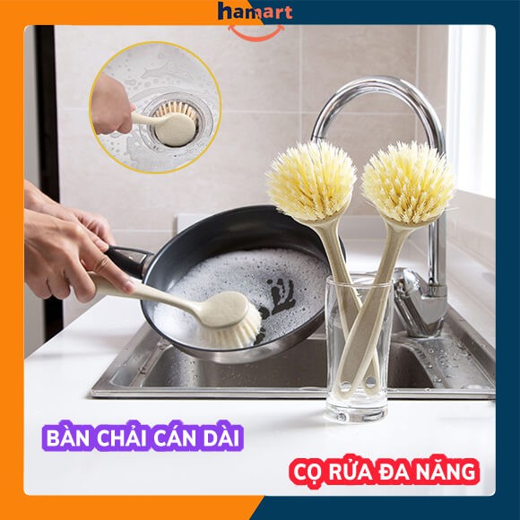 Bàn chải cán dài bàn chải cọ rửa đa năng