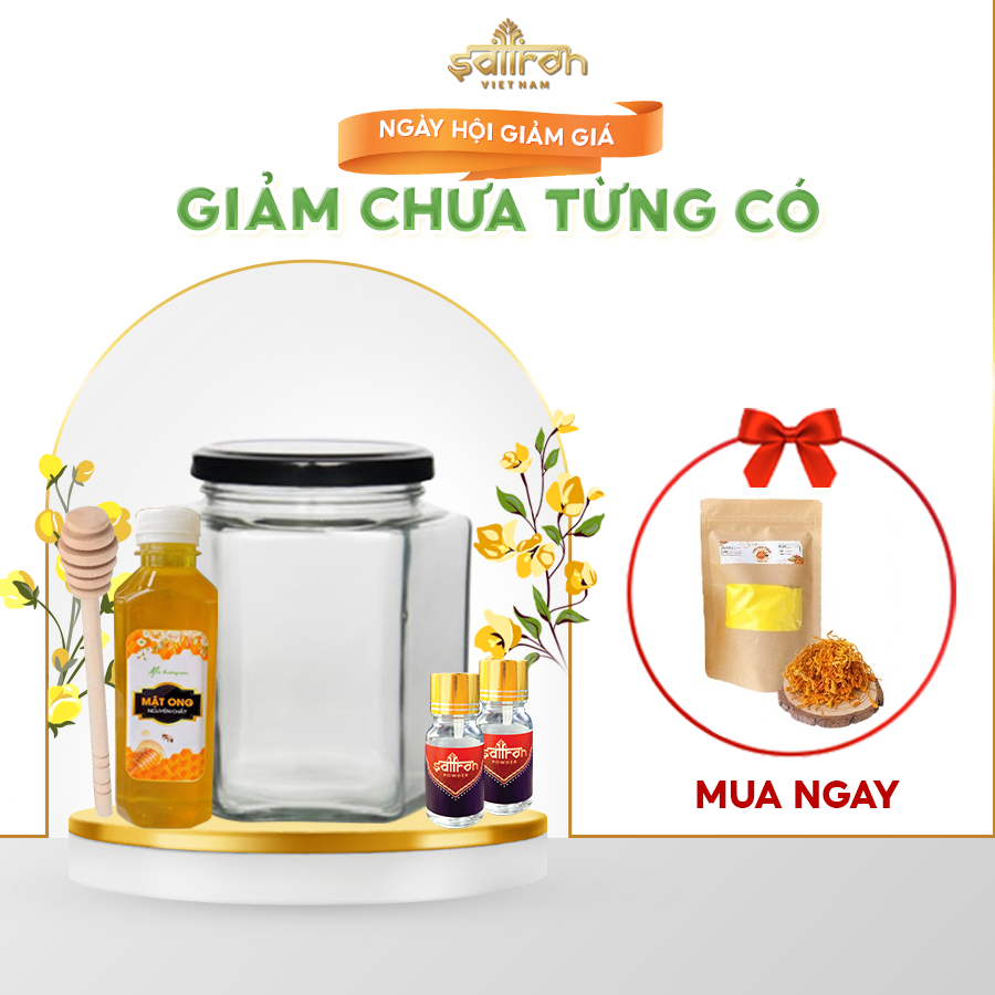 Set 2gr Saffron ngâm mật ong thương hiệu Saffron Việt Nam