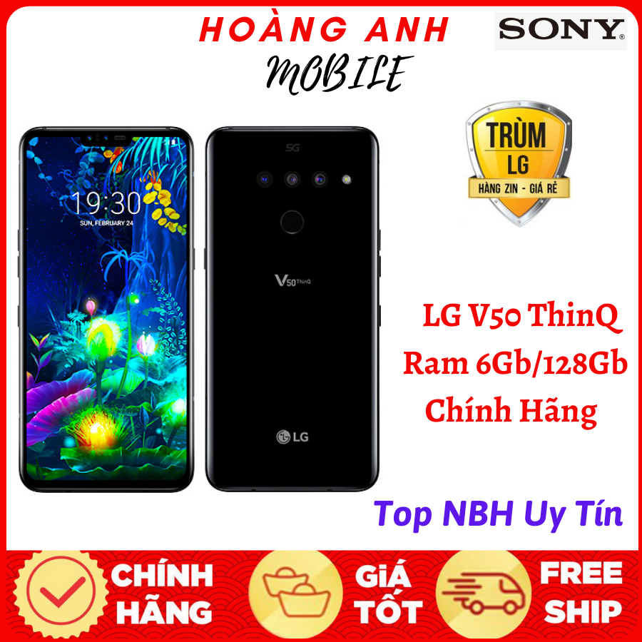 [TRẢ GÓP 0%] Điện thoại LG V50 ThinQ Chạy 5G, Ram 6Gb/128Gb chip rồng Snap855 - Ram 6GB, ROM 128GB - Âm thanh đỉnh cao - Yên Tâm Mua Sắm