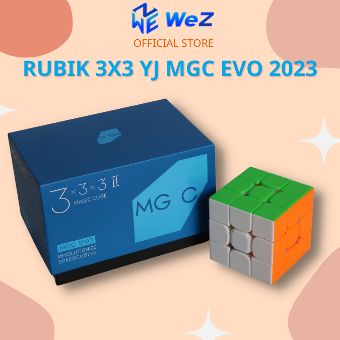Rubik 3x3 YJ MGC EVO 2023 Stickerless Có Nam Châm