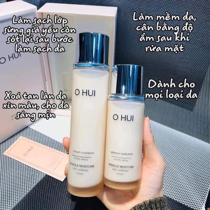 Set nước hoa hồng Ohui hồng dưỡng ẩm trắng hồng da 150ml+ 100ml