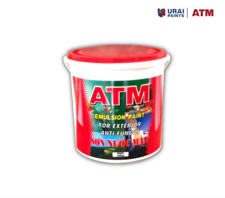 Sơn nước ngoại thất màu trắng ATM 3.5 lít Sơn trắng