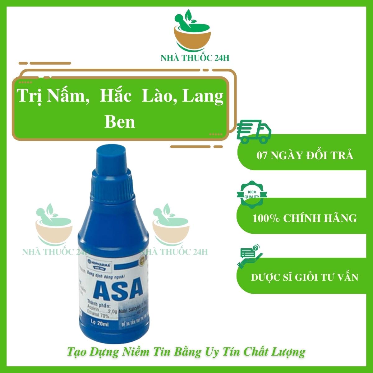 Cồn asa hoá dược hỗ trợ nấm, hắc lào, lang ben, lọ 20ml