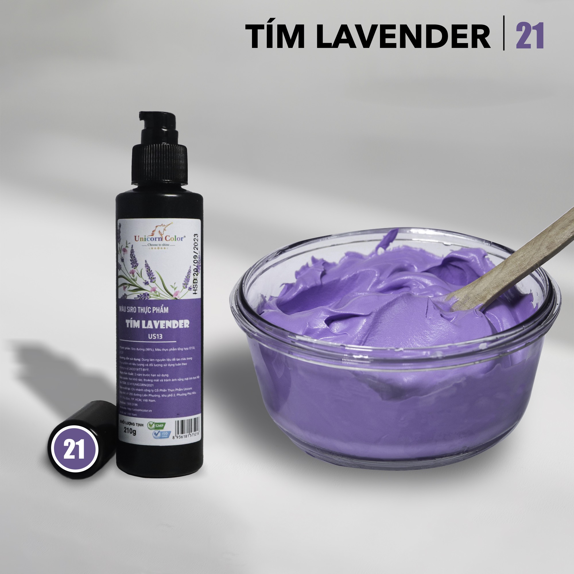 Màu thực phẩm 210g - tím lavender ms21 - unicorn color