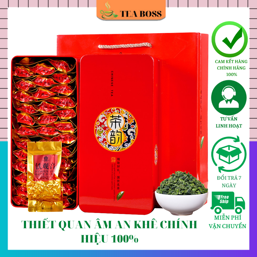 Trà ô long thiết quan âm🌿7 gram dùng thử🌿trà ngon, trà cao cấp, thiết quan âm an khê chính hiệu, hương hoa lan loại 1 hot 2022 teaboss tbos012 tặn khăn dương ấm 29k