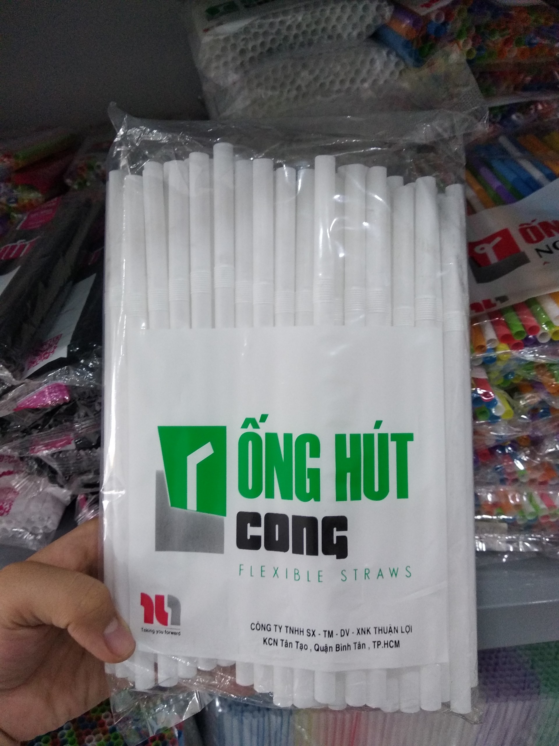 Set 5 gói ống cong trắng đục phi 8