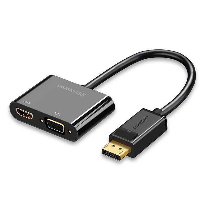 Cáp macbook displayport to vga+ hdmi ugreen 40367
