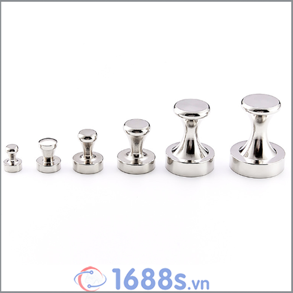 Nam châm núm inox đính bảng - 1688s.vn