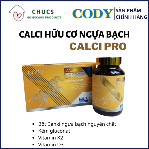 Canxi pro hữu cơ ngựa bạch - bổ sung canxi hữu cơ